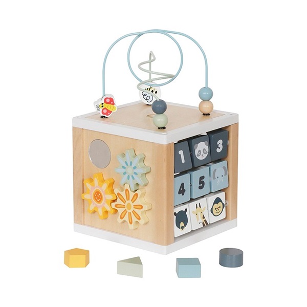 Wooden multifunctional cube Ocean Montessori Baby Mix