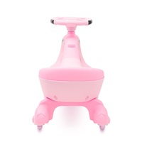 Gravity-powered ride-on for kids with LED Baby Mix G-Force baby pink (Damaged package)