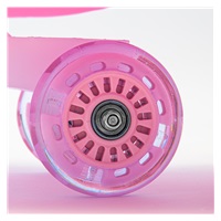 Gravity-powered ride-on for kids with LED Baby Mix G-Force baby pink (Damaged package)