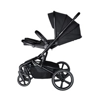 Combined Baby Stroller with large wheels 2 in 1 X-lander Cruiser 2.0 Cool Black
