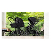Combined Baby Stroller with large wheels 2 in 1 X-lander Cruiser 2.0 Cool Black