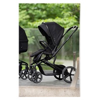 Combined Baby Stroller with large wheels 2 in 1 X-lander Cruiser 2.0 Cool Black