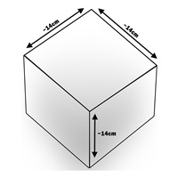 Foam cubes - set of 45 large foam cubes Pyramida grey white