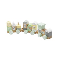 Wooden Train with Blocks Baby Mix