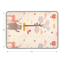 Double-sided foam pad Milly Mally Kinder Animals 178x120 cm