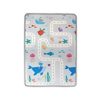 Double-sided foam pad Milly Mally Kinder Sea and Africa 178x120 cm