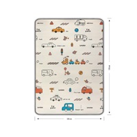 Double-sided foam pad Milly Mally Kinder City 178x120 cm