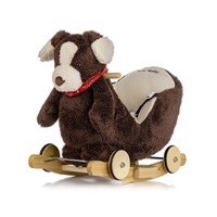 Rocking dog with melody and wheels Milly Mally Polly Plus Brown Dog