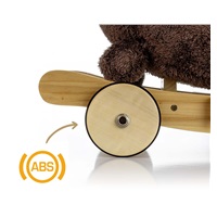 Rocking dog with melody and wheels Milly Mally Polly Plus Brown Dog