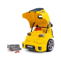 Realistic model of the front of the car with an opening hood Milly Mally N-GINE yellow