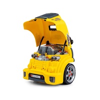Realistic model of the front of the car with an opening hood Milly Mally N-GINE yellow