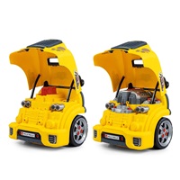 Realistic model of the front of the car with an opening hood Milly Mally N-GINE yellow