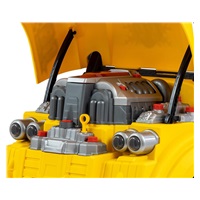 Realistic model of the front of the car with an opening hood Milly Mally N-GINE yellow