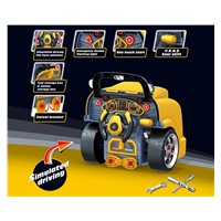 Realistic model of the front of the car with an opening hood Milly Mally N-GINE yellow