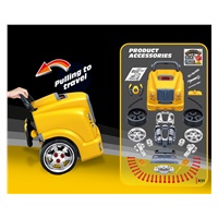 Realistic model of the front of the car with an opening hood Milly Mally N-GINE yellow