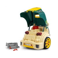 Realistic model of the front of the car with an opening hood Milly Mally N-GINE green