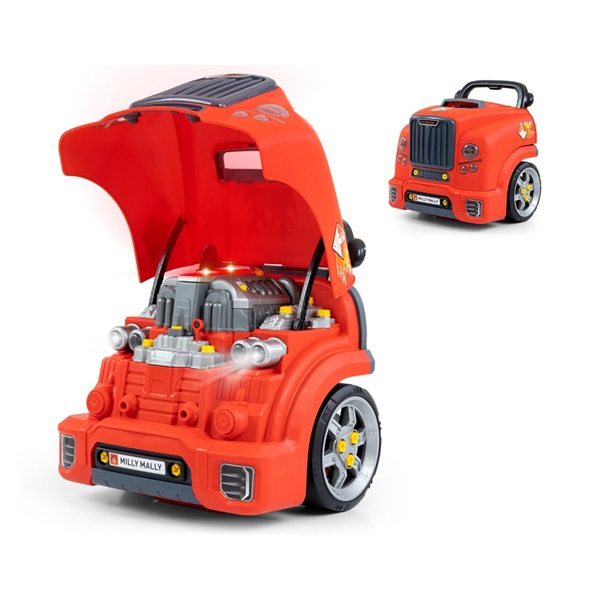 Realistic model of the front of the car with an opening hood Milly Mally N-GINE red