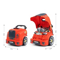 Realistic model of the front of the car with an opening hood Milly Mally N-GINE red