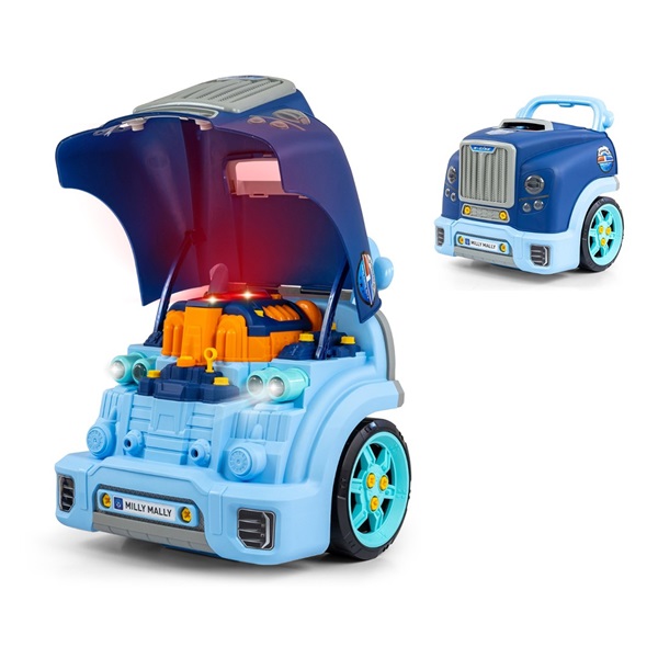 Realistic model of the front of the car with an opening hood Milly Mally N-GINE blue