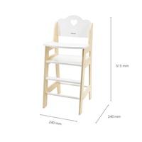 Wooden dining chair for dolls Viga