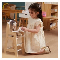 Wooden dining chair for dolls Viga