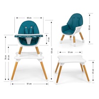 Milly Mally 2in1 Dining Chair Malmo dark green