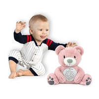 Plush teddy bear with projector Milly Mally Bear pink