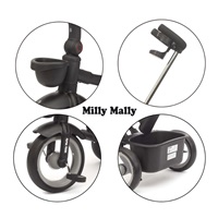 Luxury children‘s tricycle with lighting Milly Mally Twinkle grey