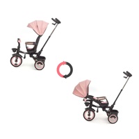 Luxury children‘s tricycle with lighting Milly Mally Twinkle pink