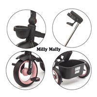 Luxury children‘s tricycle with lighting Milly Mally Twinkle pink
