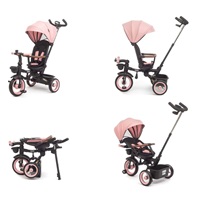 Luxury children‘s tricycle with lighting Milly Mally Twinkle pink