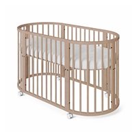 Children‘s growing 3-in-1 oval cot + mattress New Baby cashmere color
