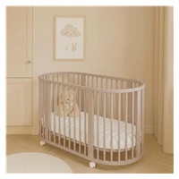 Children‘s growing 3-in-1 oval cot + mattress New Baby cashmere color