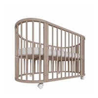 Children‘s growing 3-in-1 oval cot + mattress New Baby cashmere color