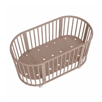 Children‘s growing 3-in-1 oval cot + mattress New Baby cashmere color