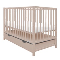 Baby cot with drawer New Baby BASIC cashmere color