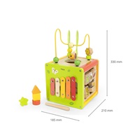 5-in-1 educational cube with maze and xylophone Viga