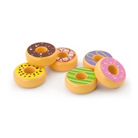 Children‘s wooden toy Viga Set of 6 Wooden Donuts