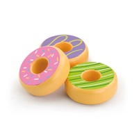 Children‘s wooden toy Viga Set of 6 Wooden Donuts