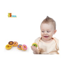 Children‘s wooden toy Viga Set of 6 Wooden Donuts