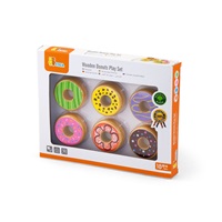 Children‘s wooden toy Viga Set of 6 Wooden Donuts