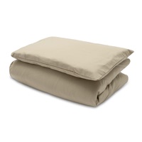 Cotton crib set with filling New Baby 90x120cm beige