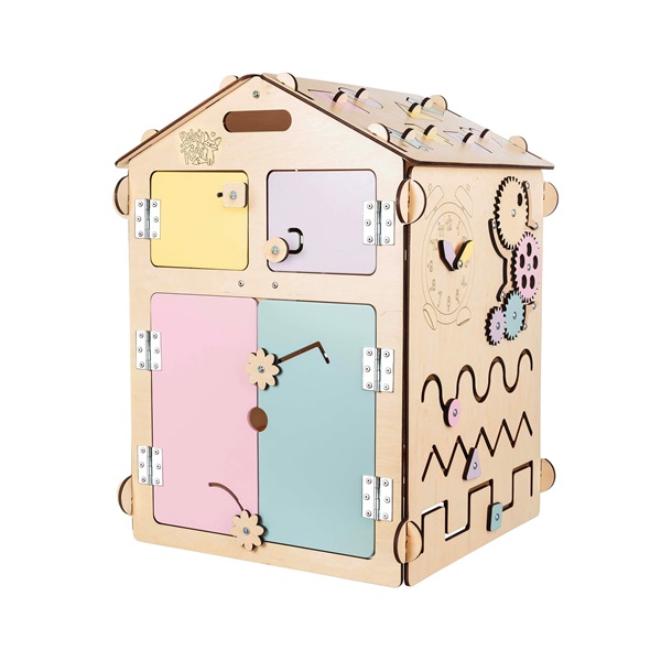 Activity Board Montessori House LED Baby Mix pastel