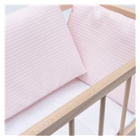 Wooden doll bed-cradle with bedding Baby Mix