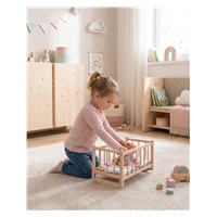 Wooden doll bed-cradle with bedding Baby Mix