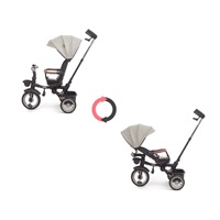 Luxury children‘s tricycle with lighting Milly Mally Twinkle grey(UNPACKED)