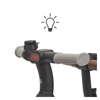 Luxury children‘s tricycle with lighting Milly Mally Twinkle grey(UNPACKED)