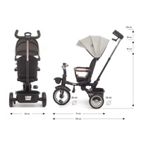 Luxury children‘s tricycle with lighting Milly Mally Twinkle grey(UNPACKED)