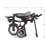 Luxury children‘s tricycle with lighting Milly Mally Twinkle grey(UNPACKED)