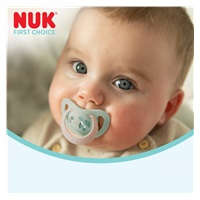Dummy NUK First Choice Night 0-6m 2 pcs Bunny/Sheep